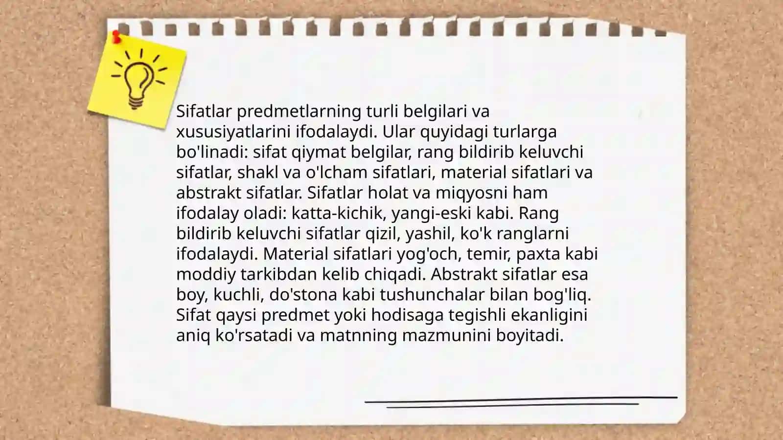 Boshlang'ich sinflarda "Sifat"mavzusini o‘rgatish metodikasi 4