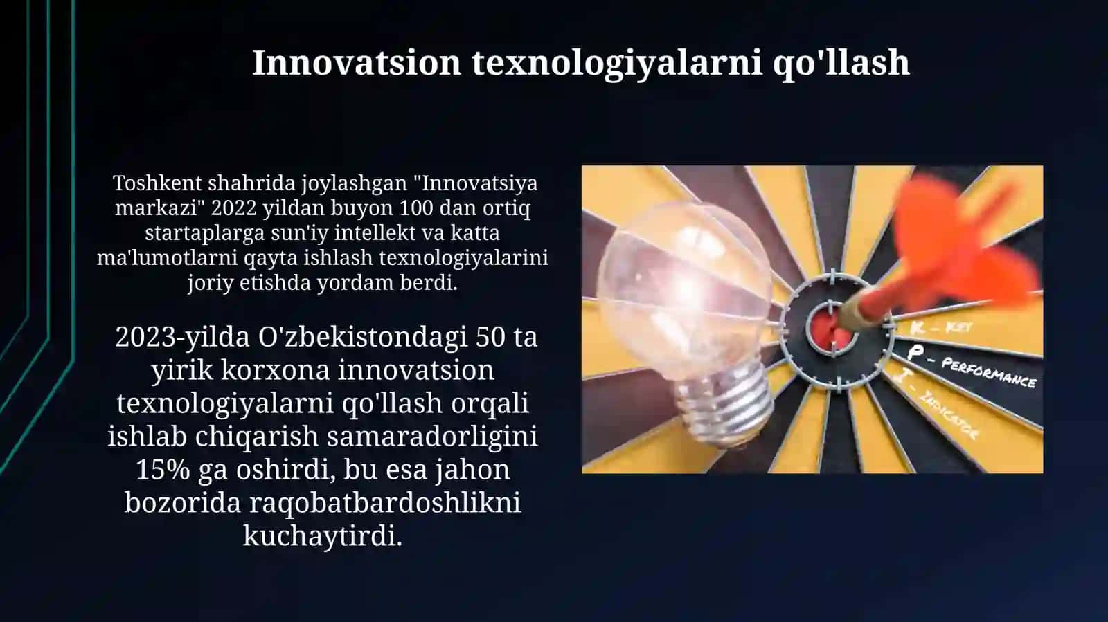 Bozor sharoitida innovatsiyalar va korxonalar taraqqiyotining asosiy yoʻnalishi 4