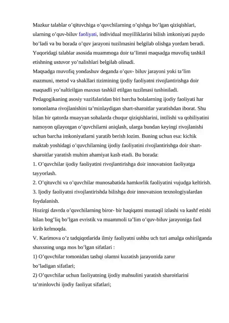TARBIYALANUVCHILARNI IJODIY FAOLIYATGA TAYYORLASH BOSQICHLARI 4
