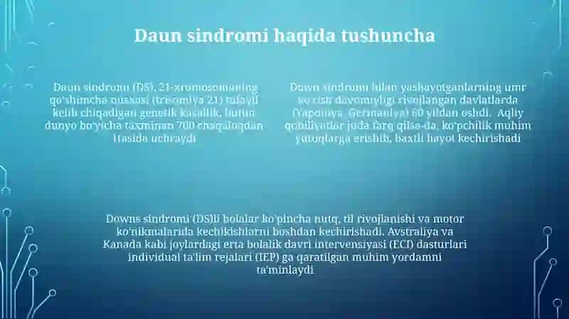 Daun sindromili bolalar 4
