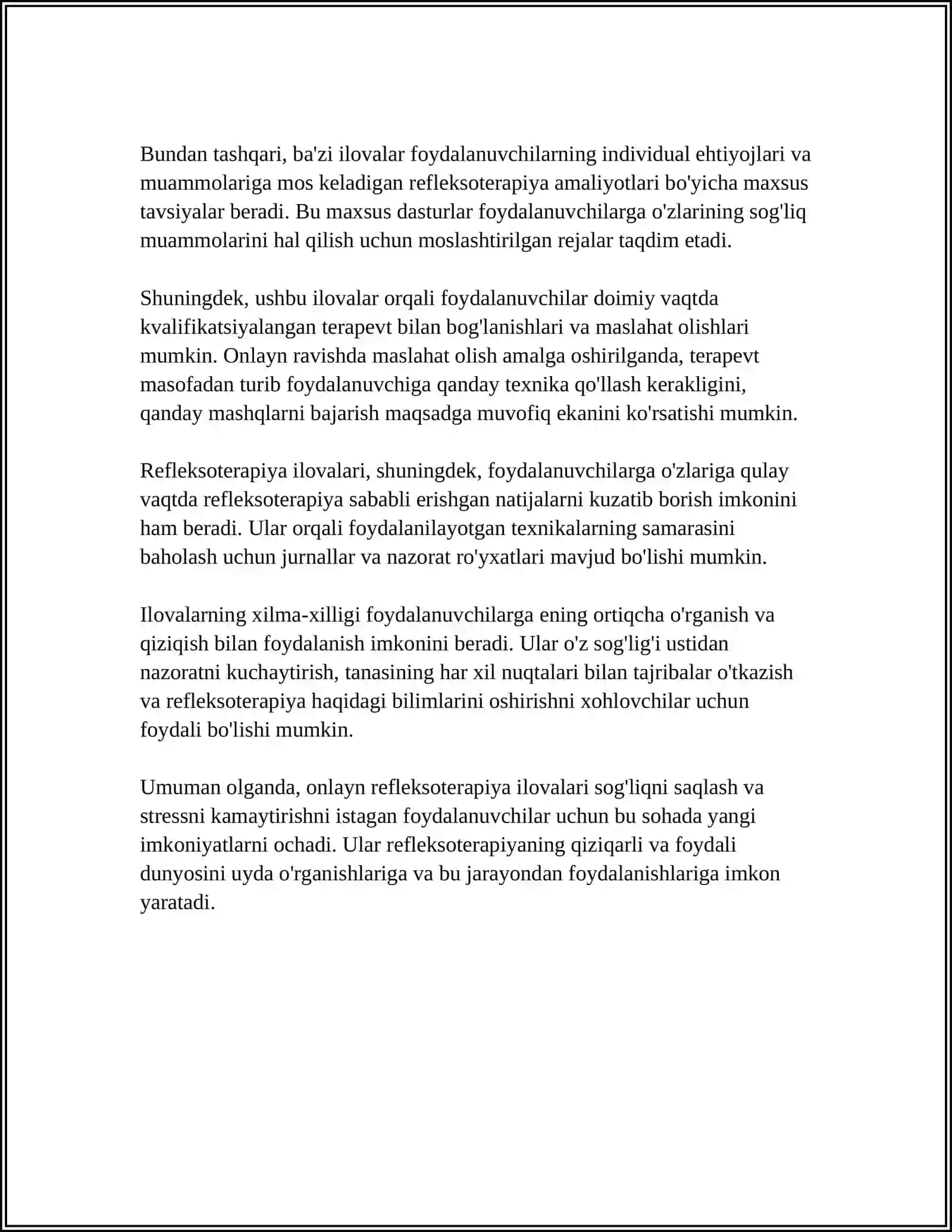 INTERNETDA TARMOG'IDA MAVJUD REFLEKSOTERAPIYAGA OID DASTURLAR 4