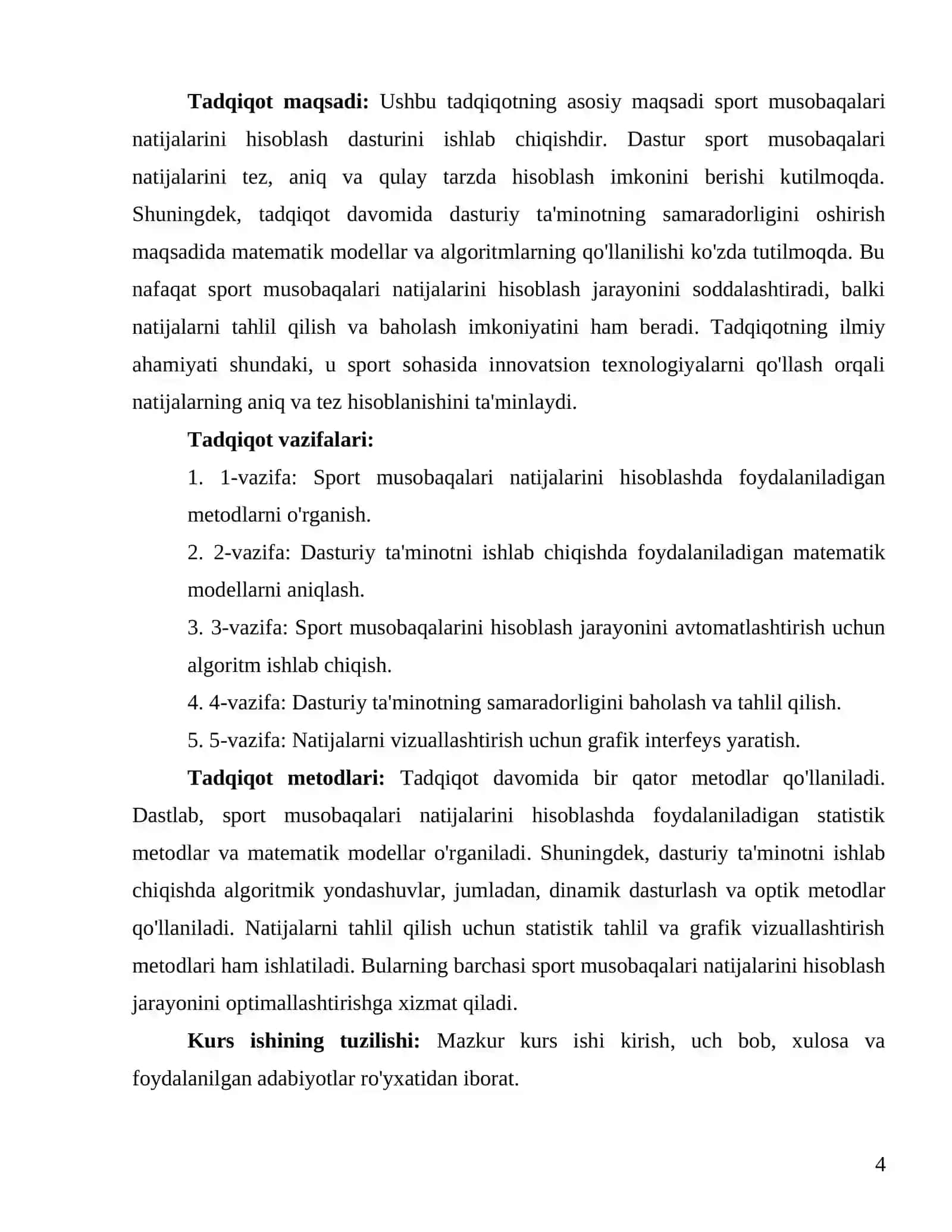 Sport musobaqalari natijalarini hisoblash dasturi 4