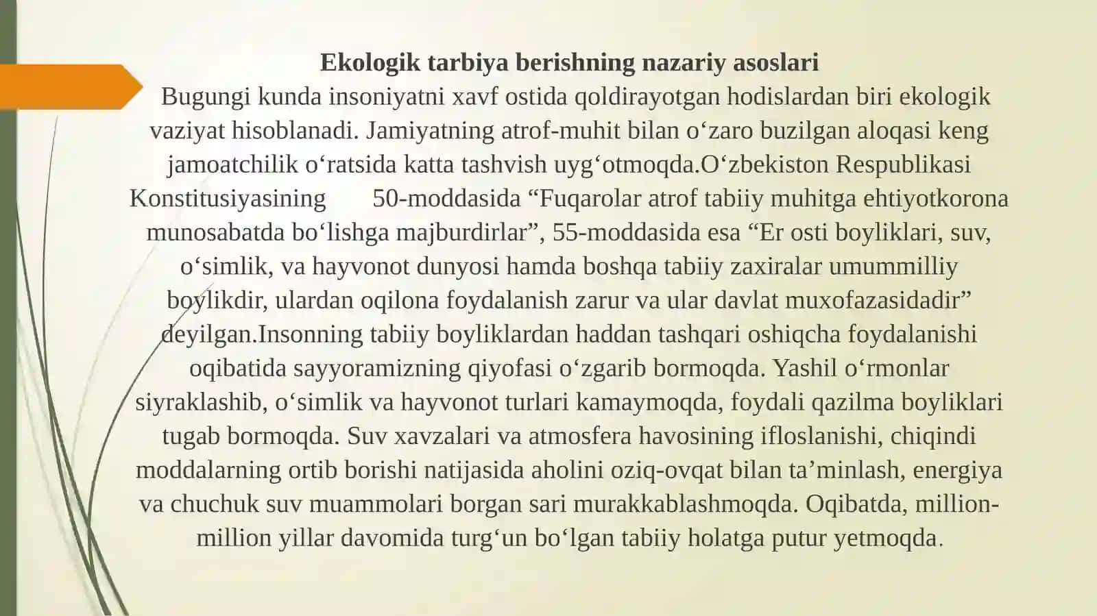 MAKTABGACHA YOSHDAGI BOLALARGA EKALOGIK TARBIYA BERISH 4