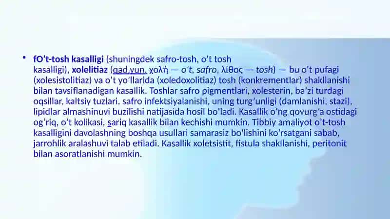 Tosh kasalliklari 4