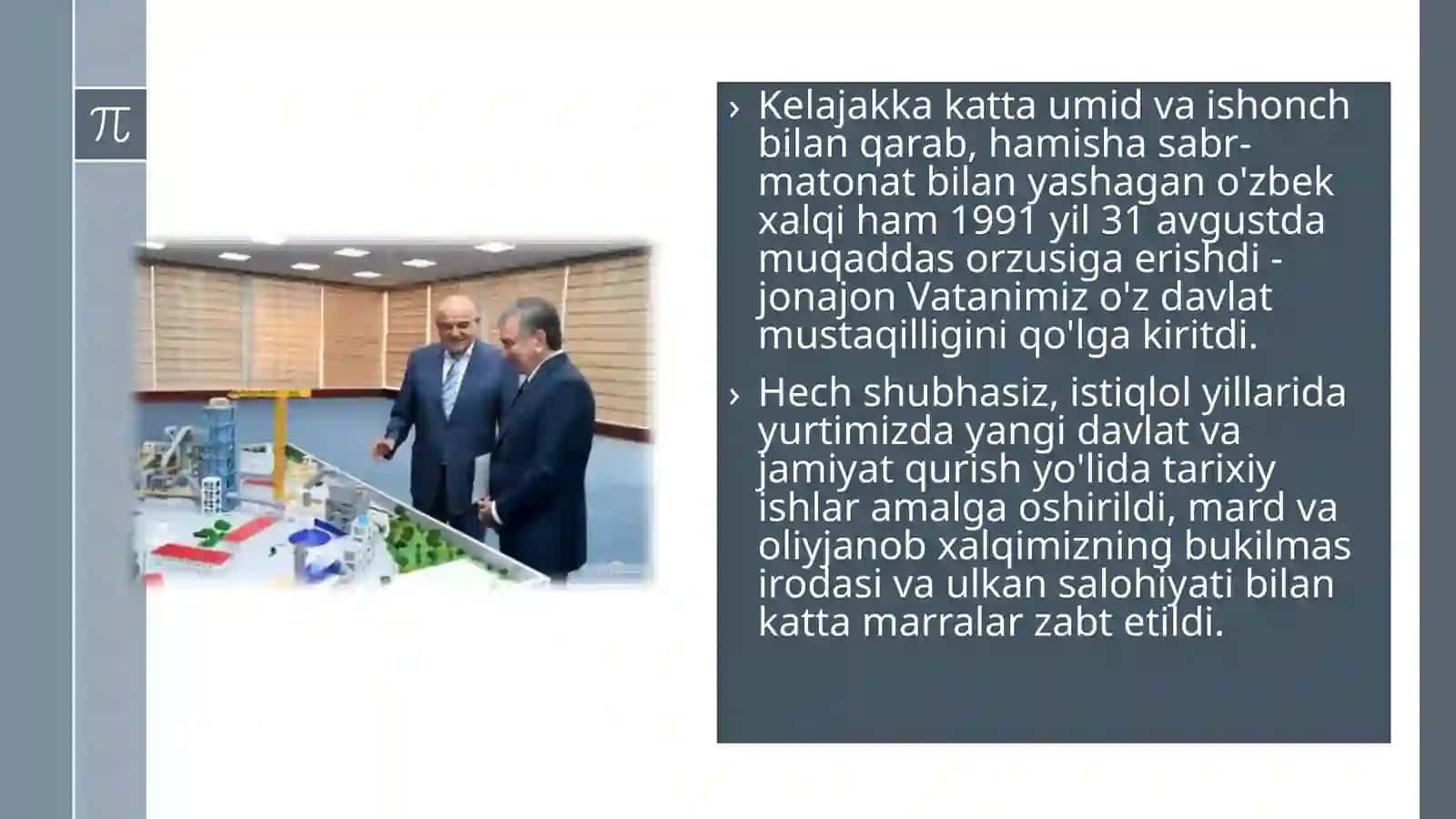 Mustaqillik yillaridaO'zbekistonning ma'naviy va madaniy taraqqiyoti 4