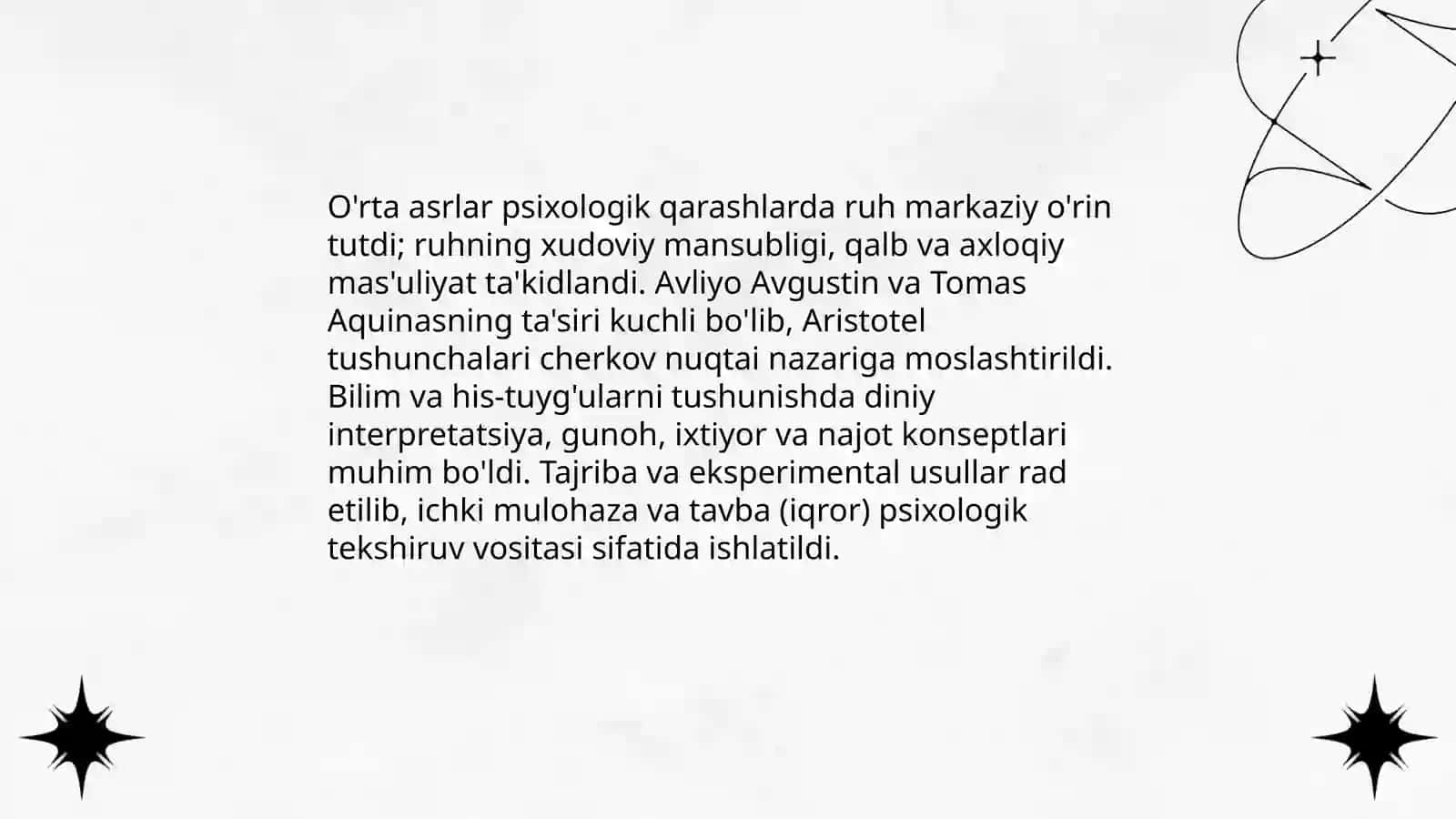 Psixologiyaning predmeti haqidagi tasavvurlar rivojlanishining asosiy bosqichlari 4