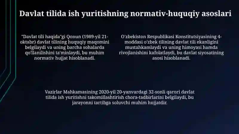Davlat tilida ish yuritish va fanining maqsadi va vazifalari 4