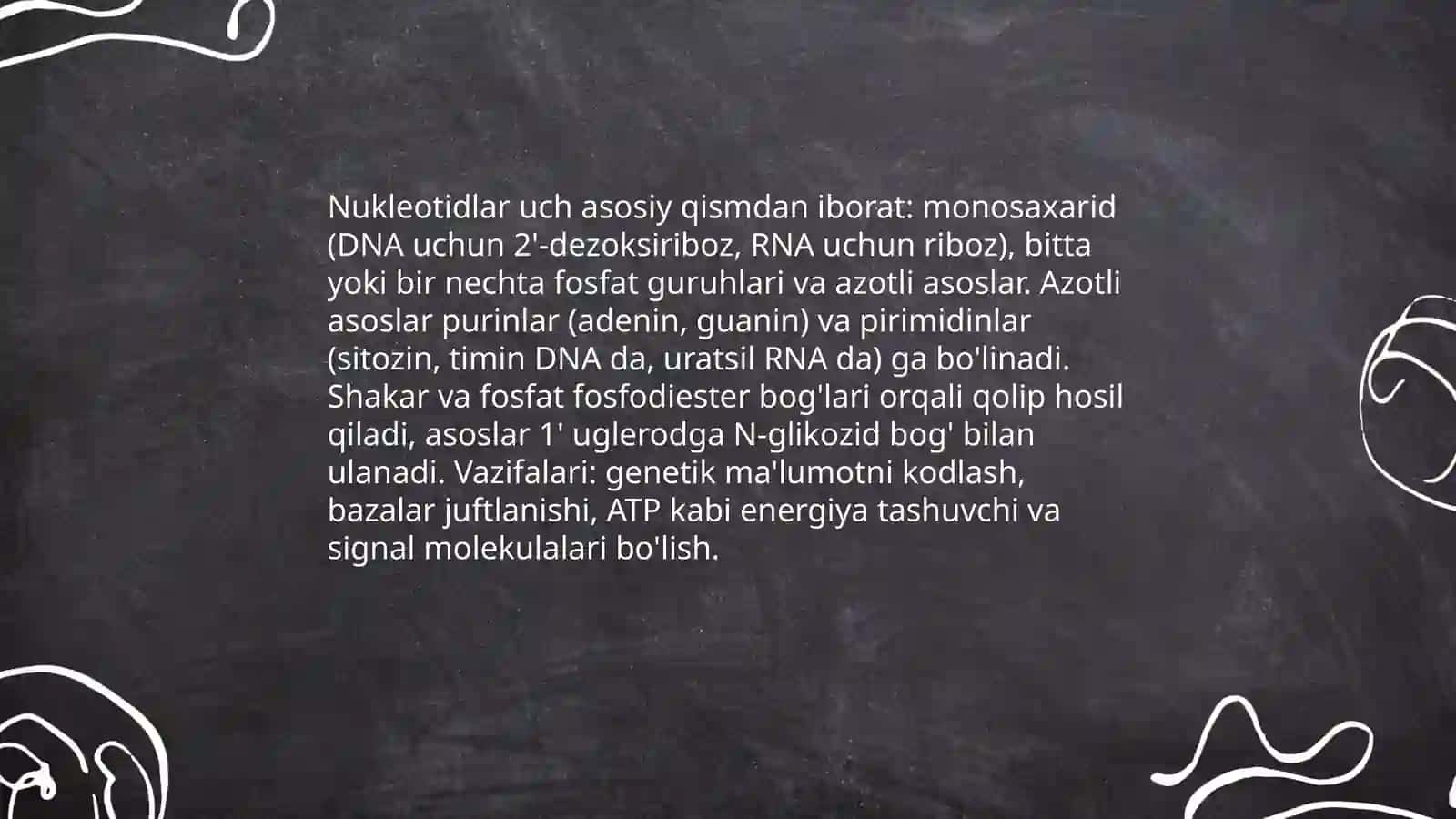 Nuklein Kislotalar Tuzilishi va Tibbiyotda Ishlatilish Axamyati by Turg'unboyeva Yorqinoy 4