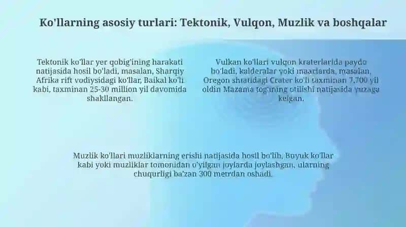 Ko‘llarning genezisi va ularning turlari 4