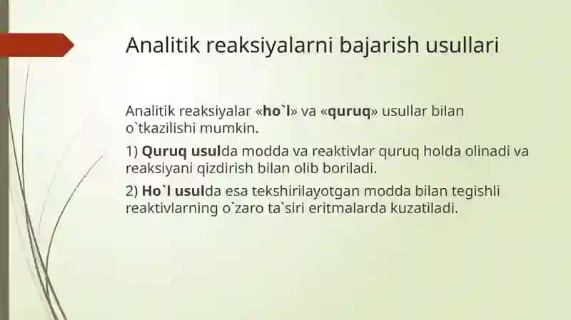 Sifatiy analiz usullarining sinflanishi 4