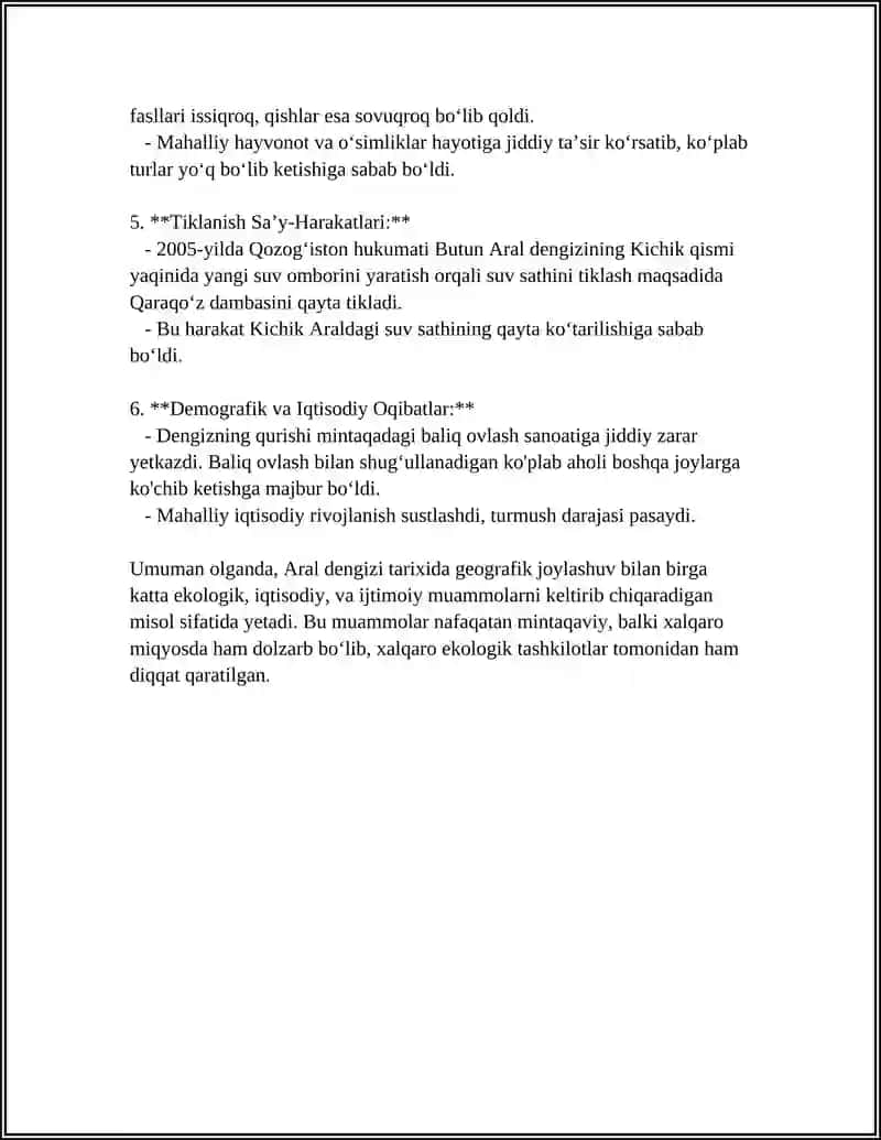 Orol Maydonining Fizika Geografik Sharoitlari 4