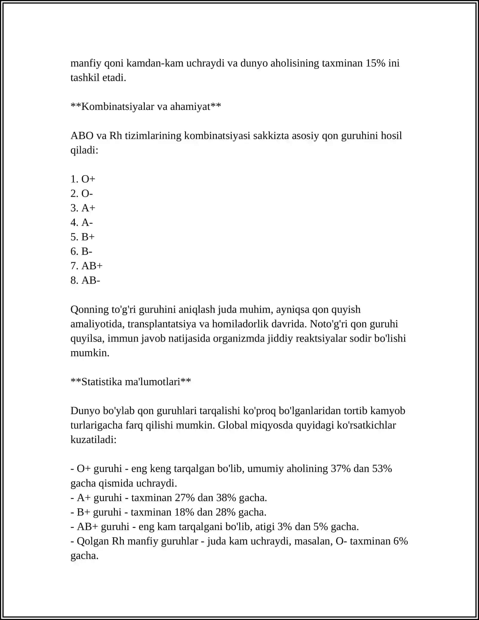 GEMOSTAZ. QON GURUHLARINI VA REZUS-FAKTOR. QON QUYISH ASOSLARI 4