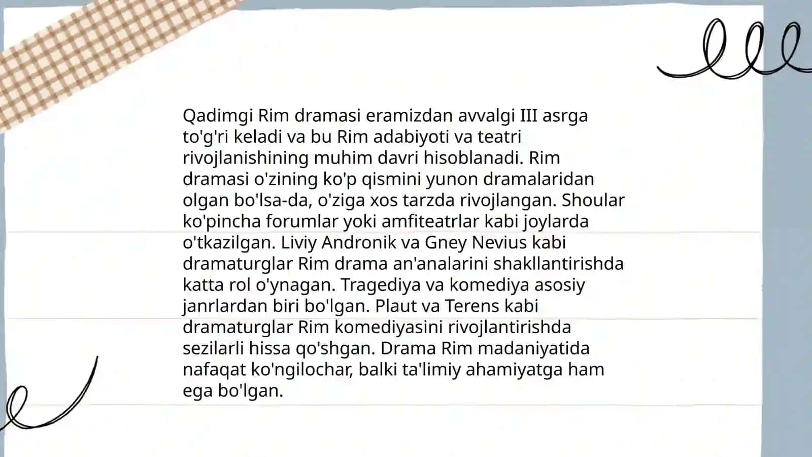 Qadimgi Rim Adabiyoti 4