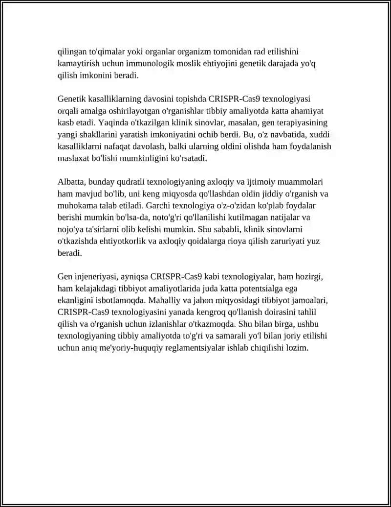 GEN INJENERIYASI VA UNING MADISINA AMALIYOTIDA QOLLANILISHI 4