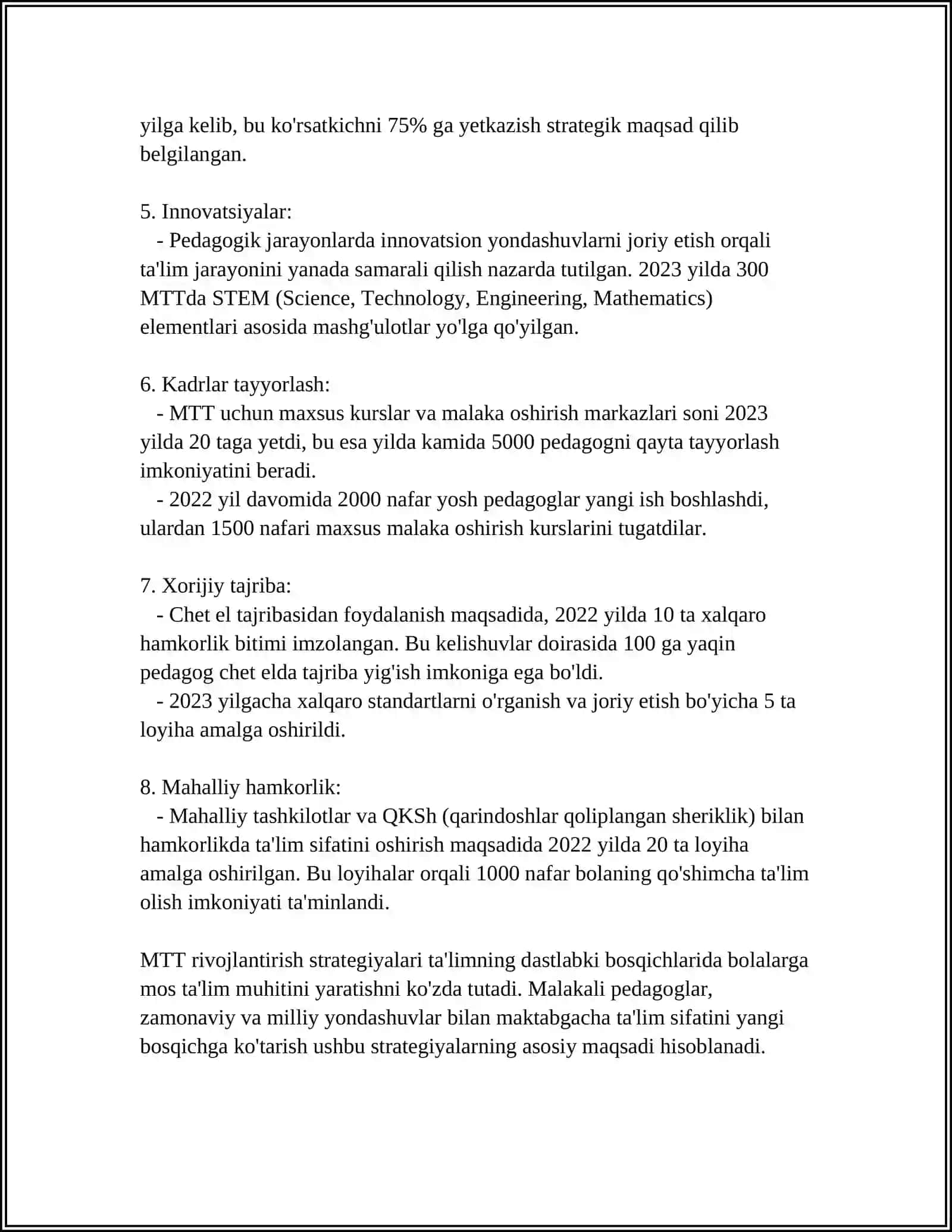 MAKTABGACHA TAʼLIM TASHKILOTLARINI RIVOJLANTIRISH TIZIMI 4