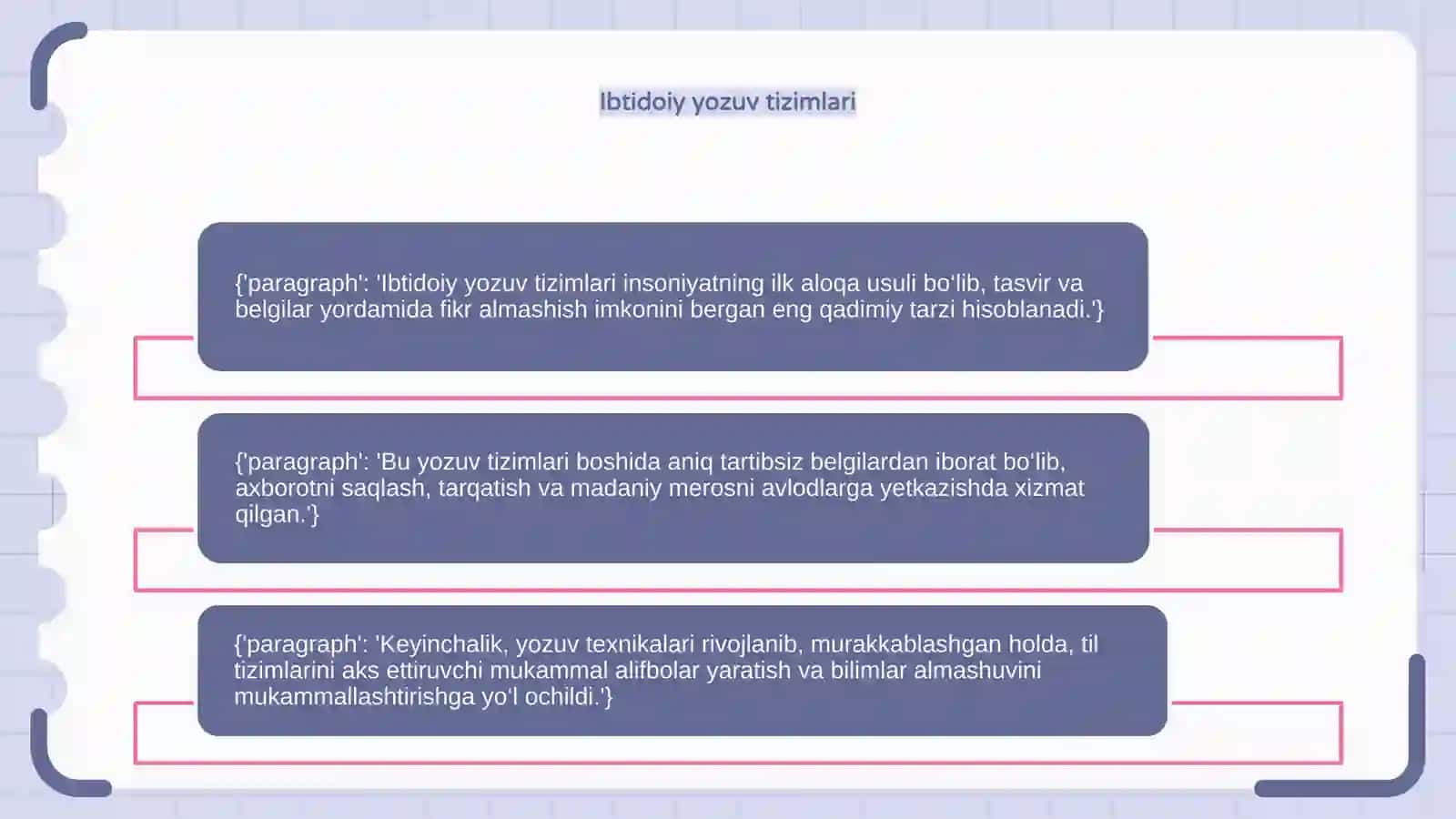 Oʻzbek yozuvi va alifbo tarixi haqida maʼlumot 4