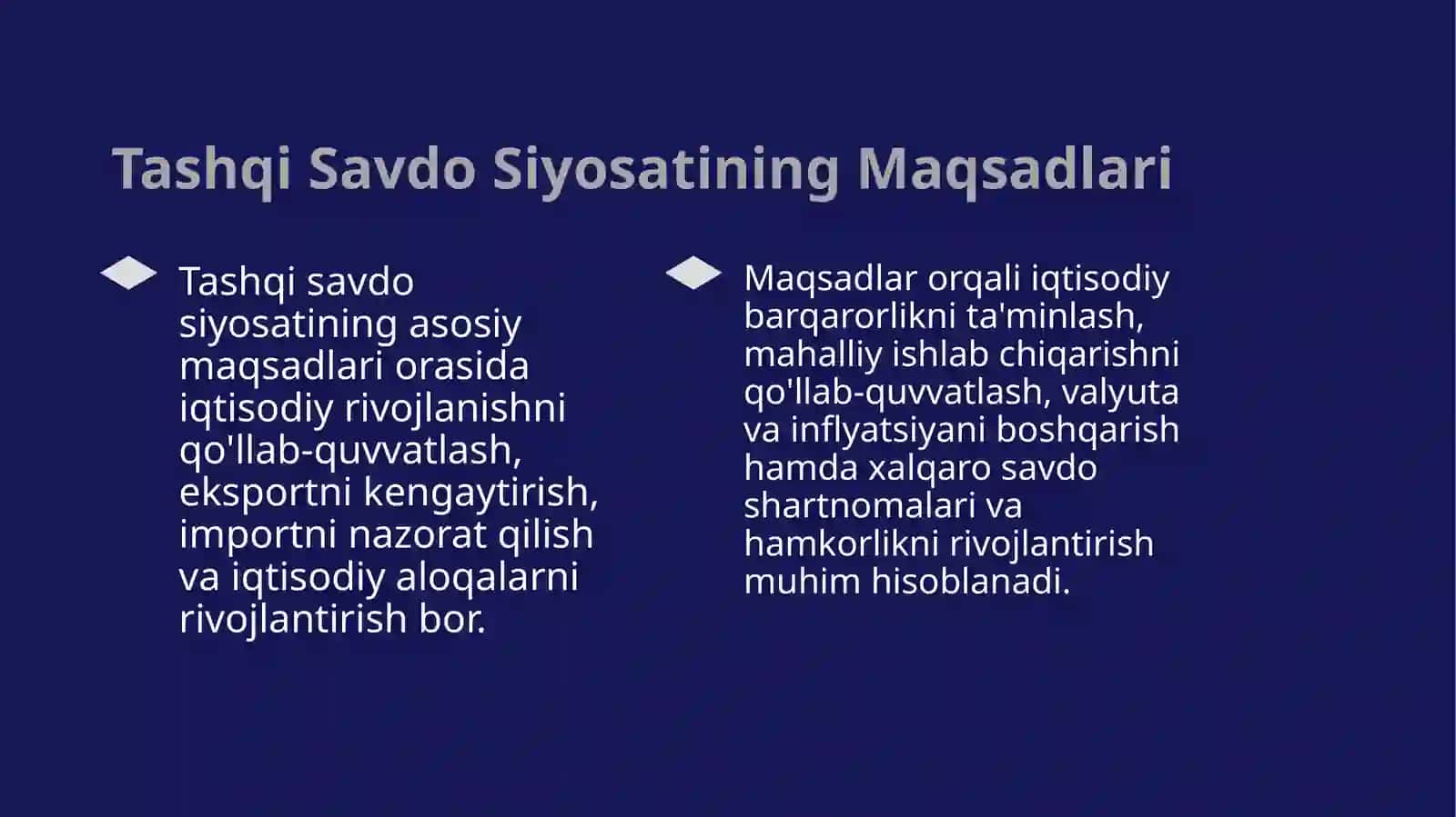 Tashqi savdo siyosati 4