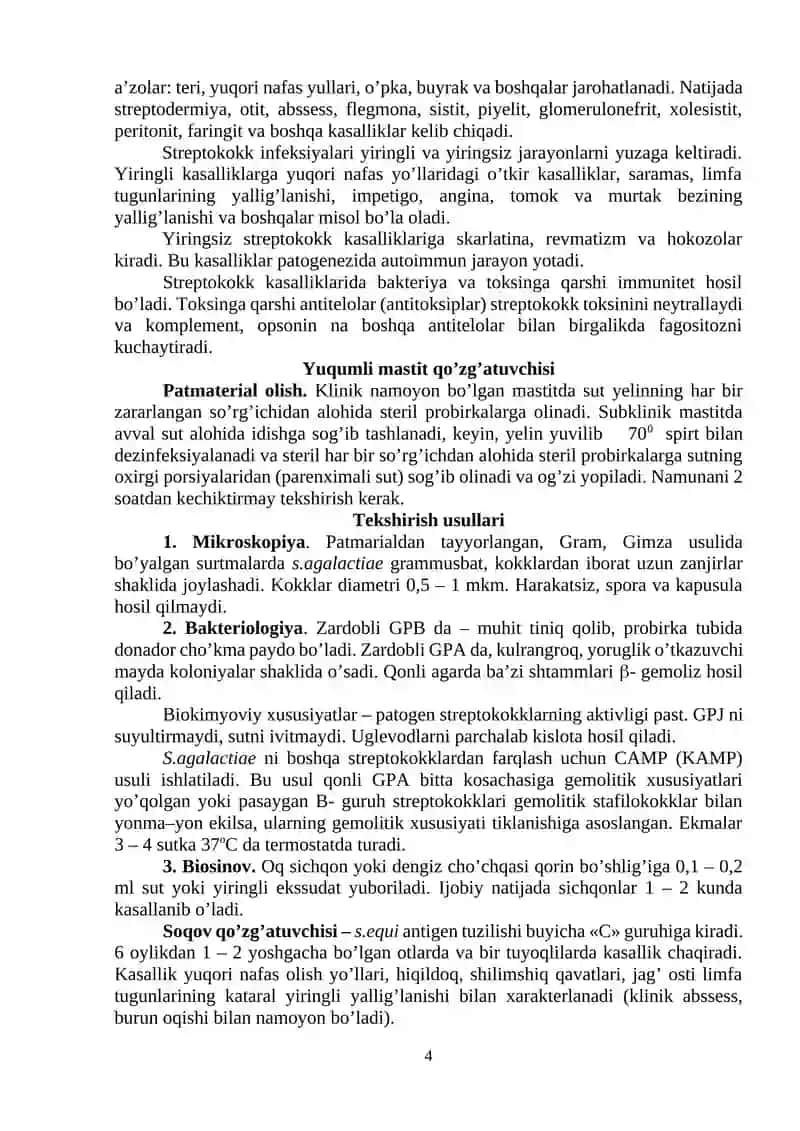 Streptokokkli infeksiyalarni laboratoriyada diagnostikasi 4