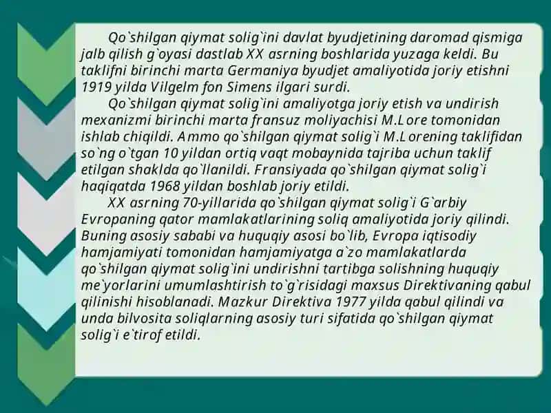 Qo'shilgan qiymat solig'i 4