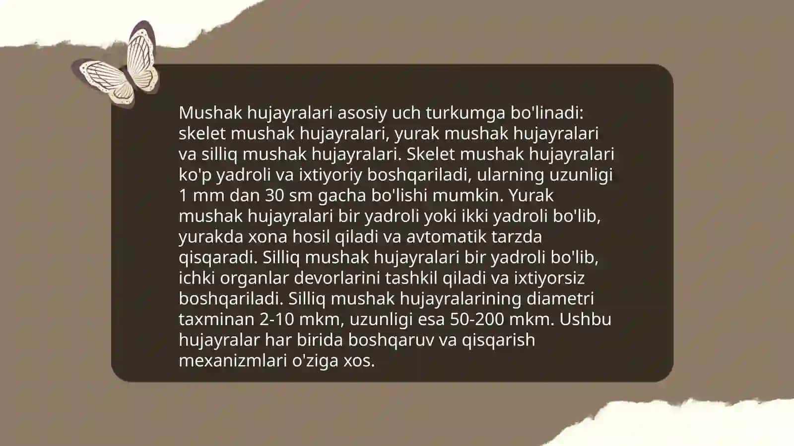 Mushaklar. Asab tolalari va sinapslarning fiziologiyasi 4