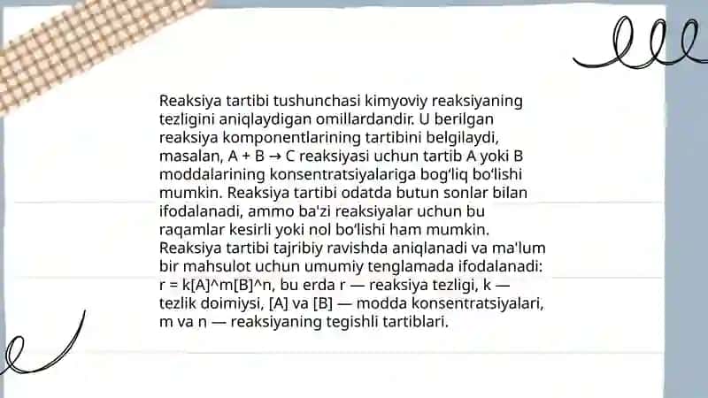 Kimyoviy kinetika asoslari 4