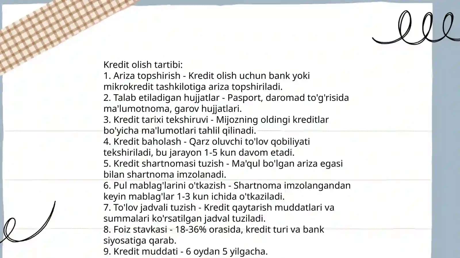Kreditning asosiy tamoyillari 4