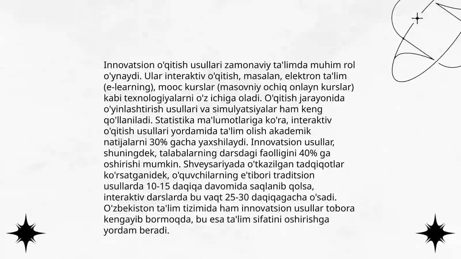 Oʻqitish metodlarining tasnifi 4