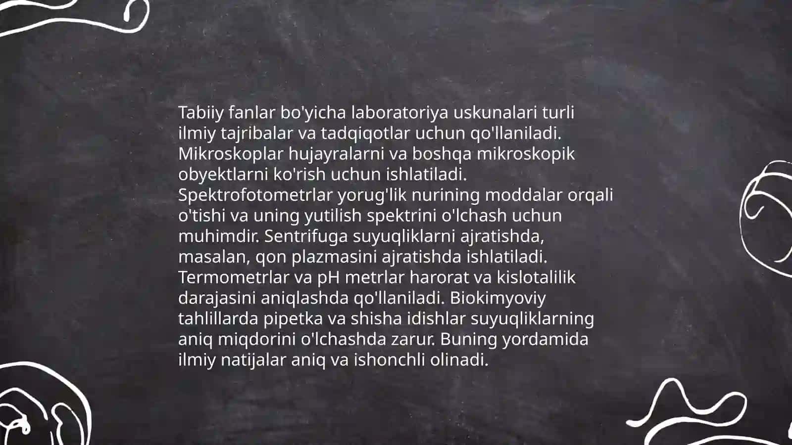 Tabiiy fanlarni o'qitishning ta'lim tarbiyaviy vositalari 4
