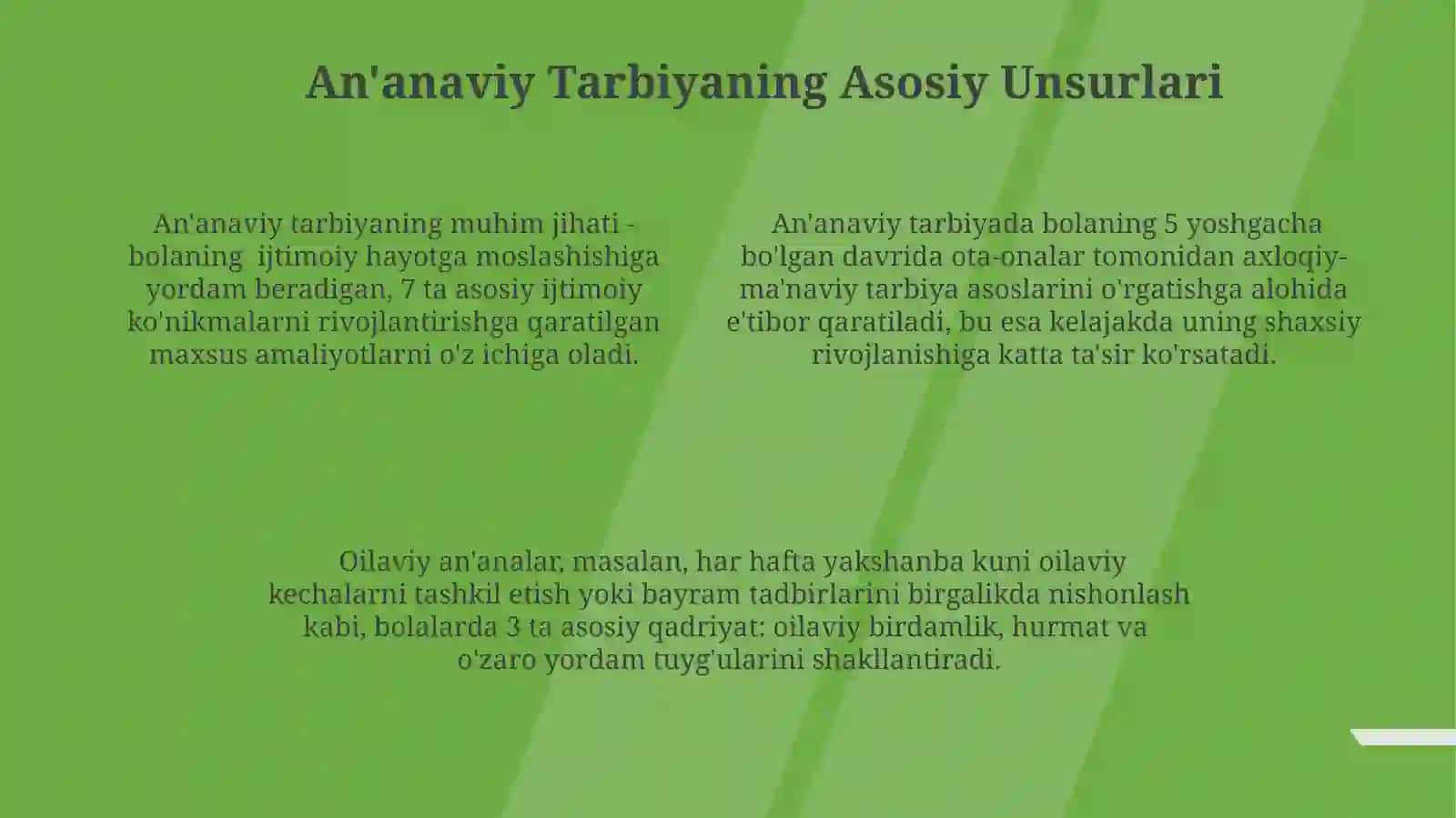 Tarbiyada oilaviy udumlar va anʼanalar 4