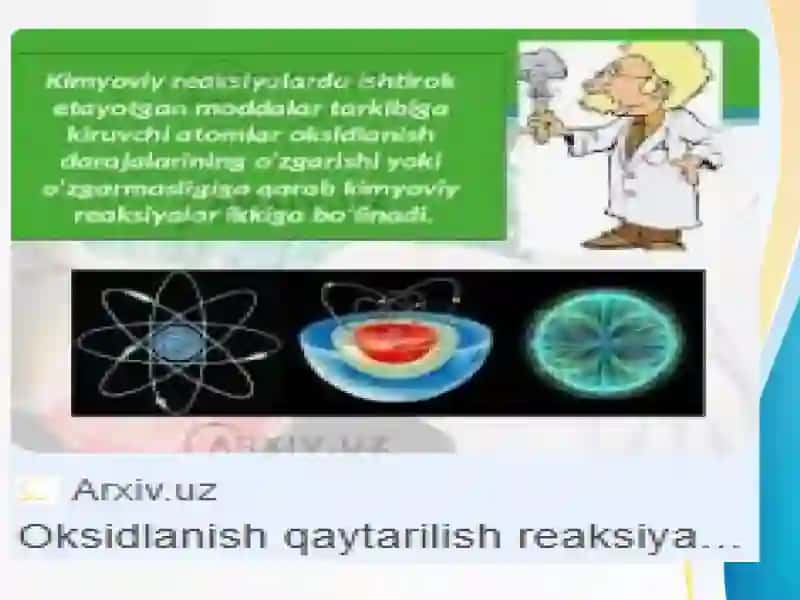 Oksidlanish-qaytarilish reaksiyalari 4