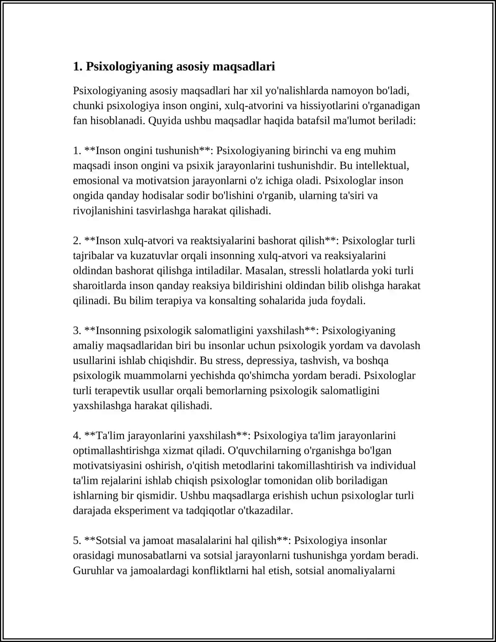 UMUMIY PSIXOLOGIYANING MAQSAD VA VAZIFALARI 4