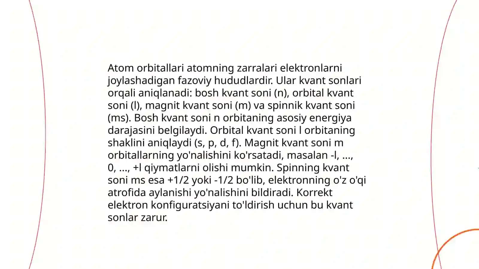 Atom tuzilishinazaryalari va kvank mehanikasi D I Medeleyev elementlar sistemasi atom tuzilishi nazaryasi bilan boĝliq 4