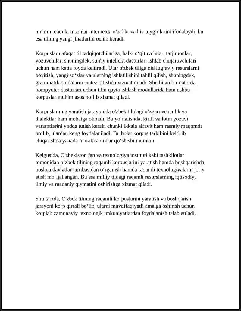 O'ZBEK TILSHUNOSLIGI TARAQIYOTLARIDA KOMPYUTER TEXNALOGIYALARIDAN FOYDALANISH 4