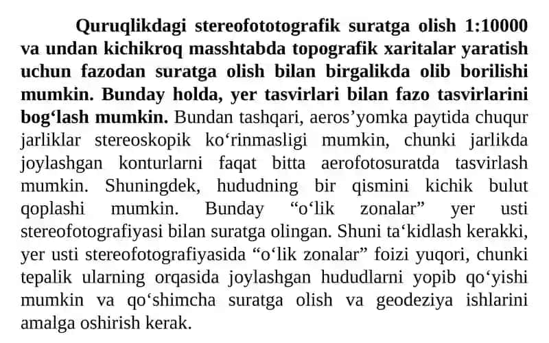Stereofoto topografik s'yomkalar 4