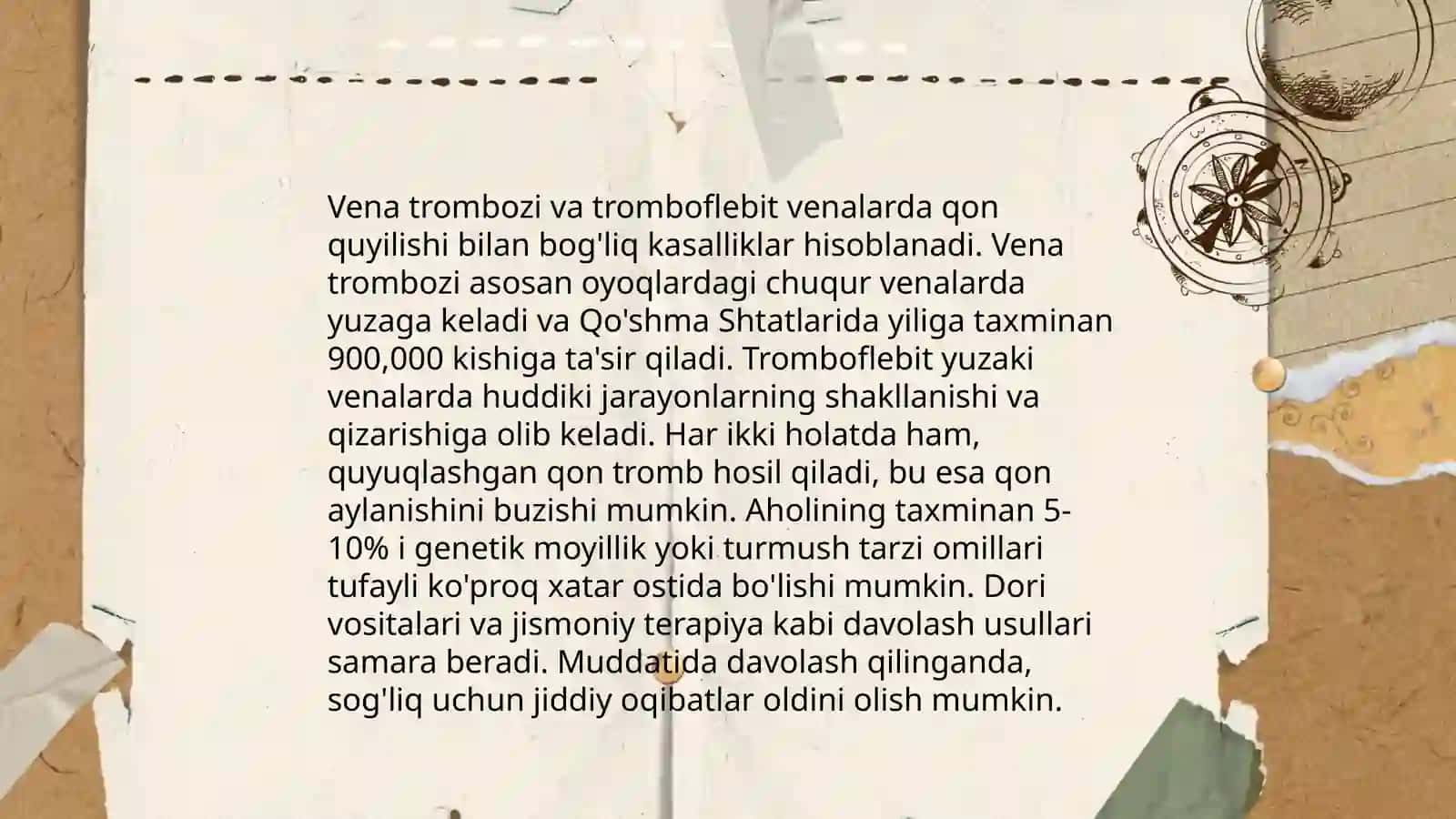 Vena va limfa tomirlari patalogiyasi.Tomirlarga aralashishdagi patalogiya 4