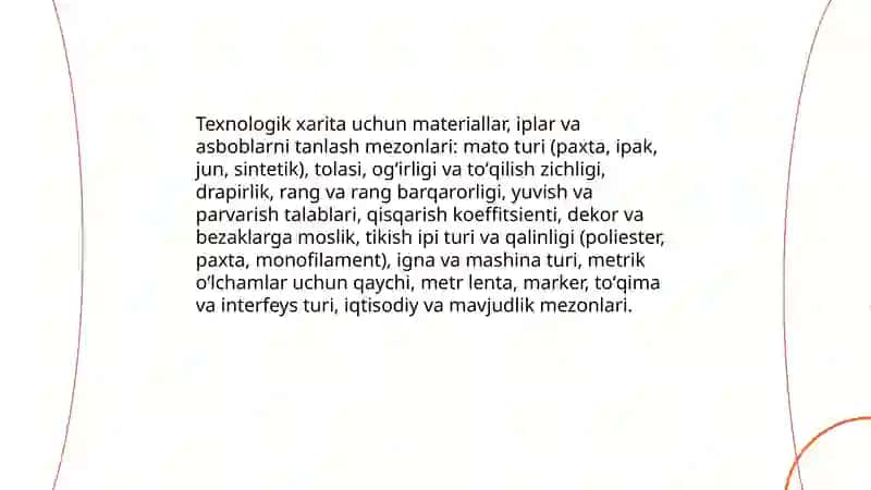 Ayollar murakkab usuldadi milliy ko'ylagi uchun texnologik xarita tuzish, maketini tikish, bayram uchun tikiladigan kiyimlarini texnologik xaritasini tuzish, maketini tikish 4