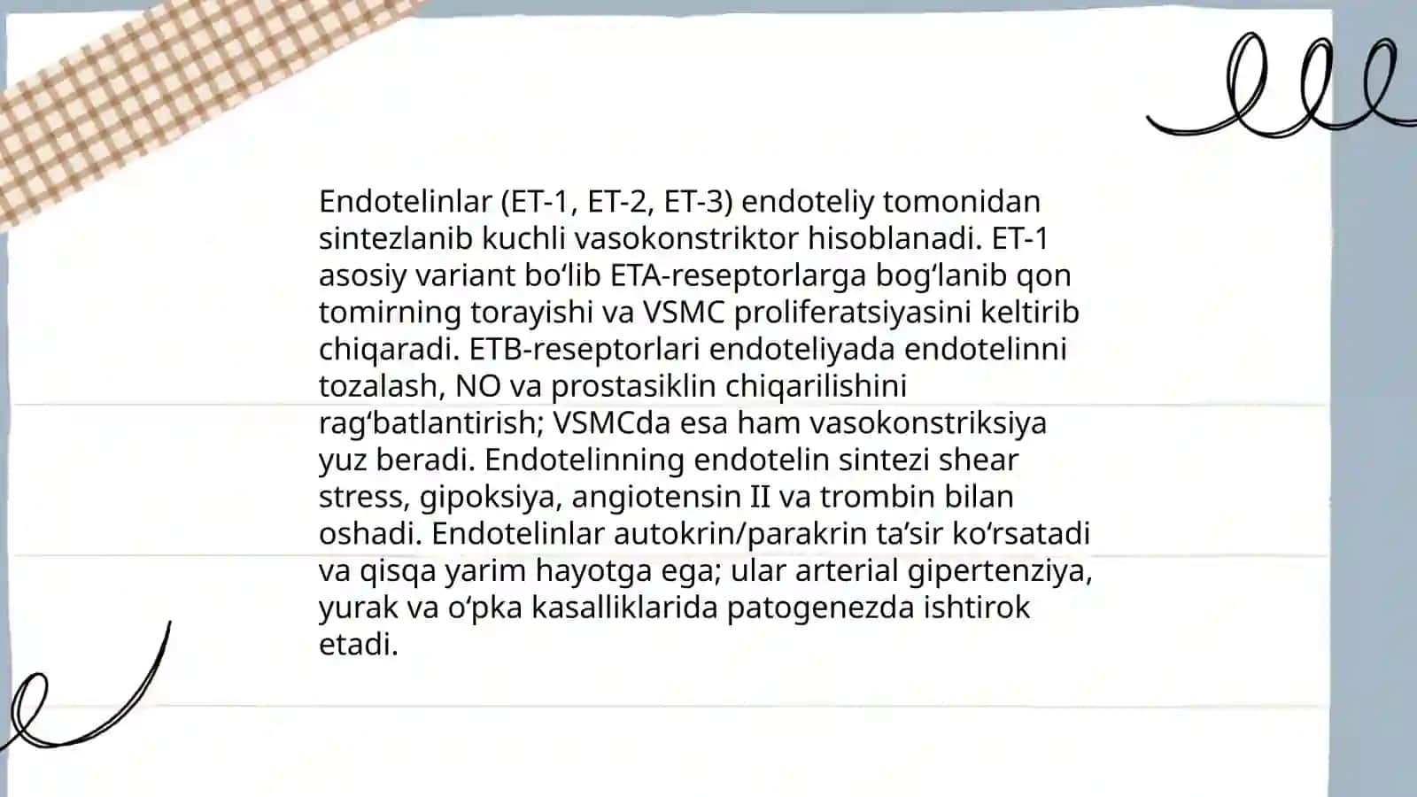 Qon tomir endoteliyasining funktsiyalari 4