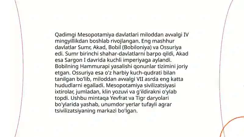 Ilk davlatlar rivojlanishining davrlashtirishi 4