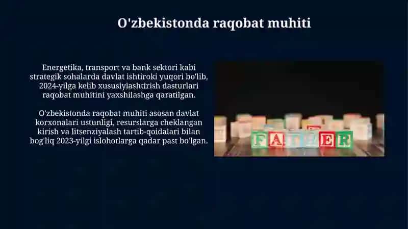 Raqobat va monopoliyalar: nazariya va real holatlar 4