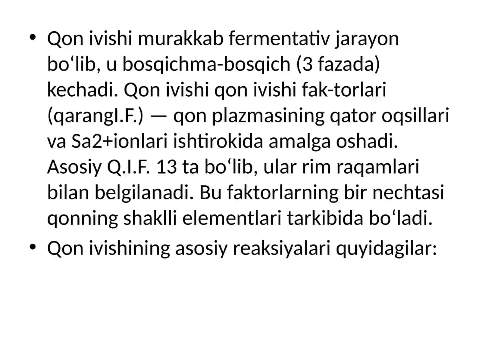 Qon Ivish Mexanizmi va Fibrinoliz 4
