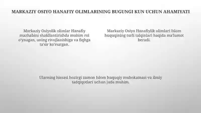 Markaziy Osiyo faqihlarining ròli va hissasi 4