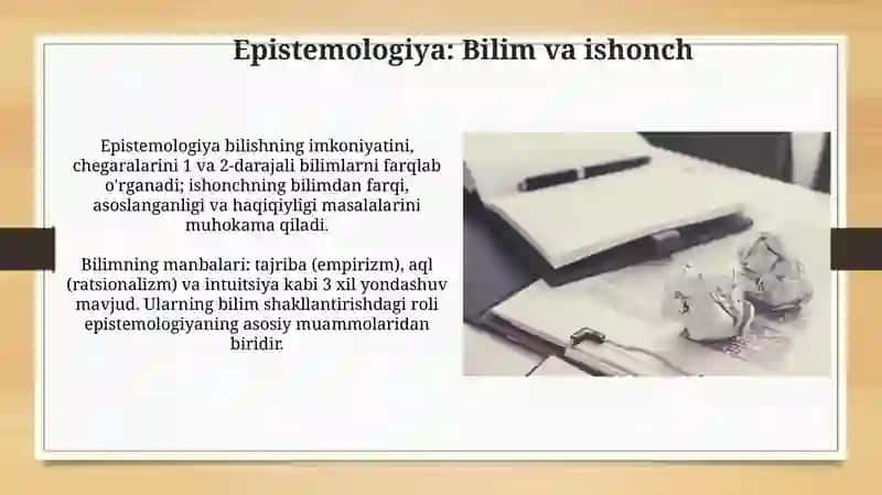 Falsafaning bahs mavzulari va asosiy muammolari 4