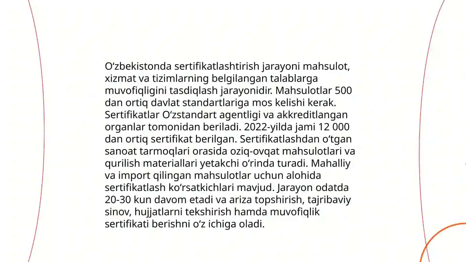 Oʻzbekistonda sertifikatlashtirish idoralarining faoliyatini oʻrganish 4