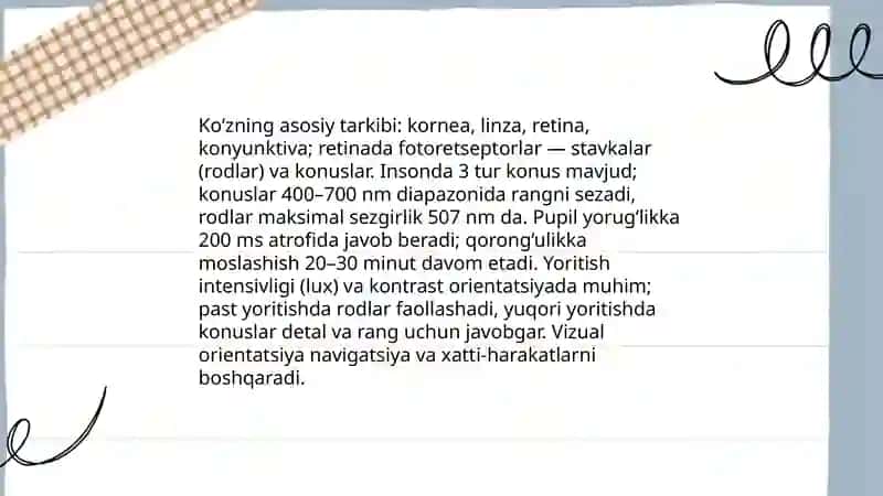 Sezgi organlarining tirik organizmlar hayotdagi o`rni 4