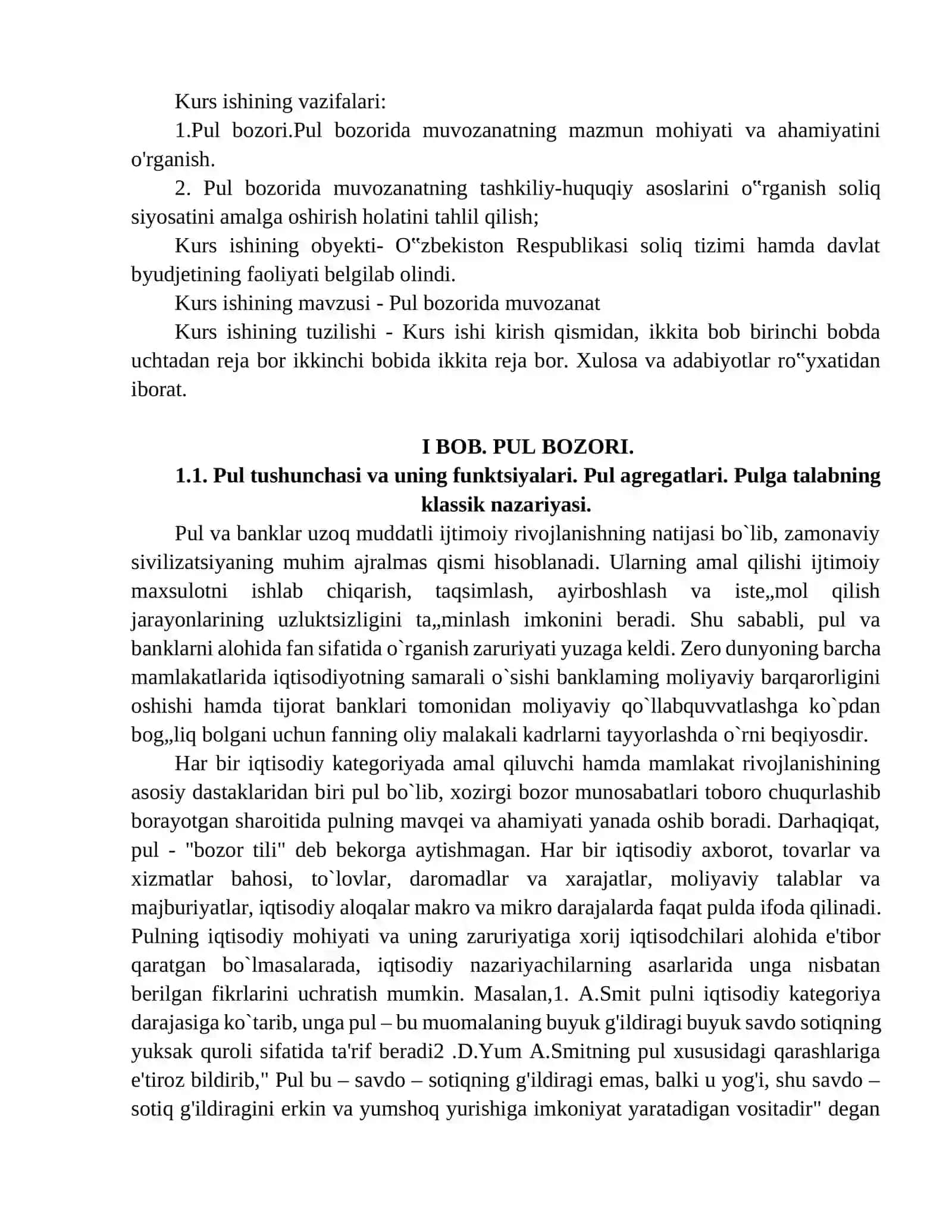 Pul bozorida muvozanat 4