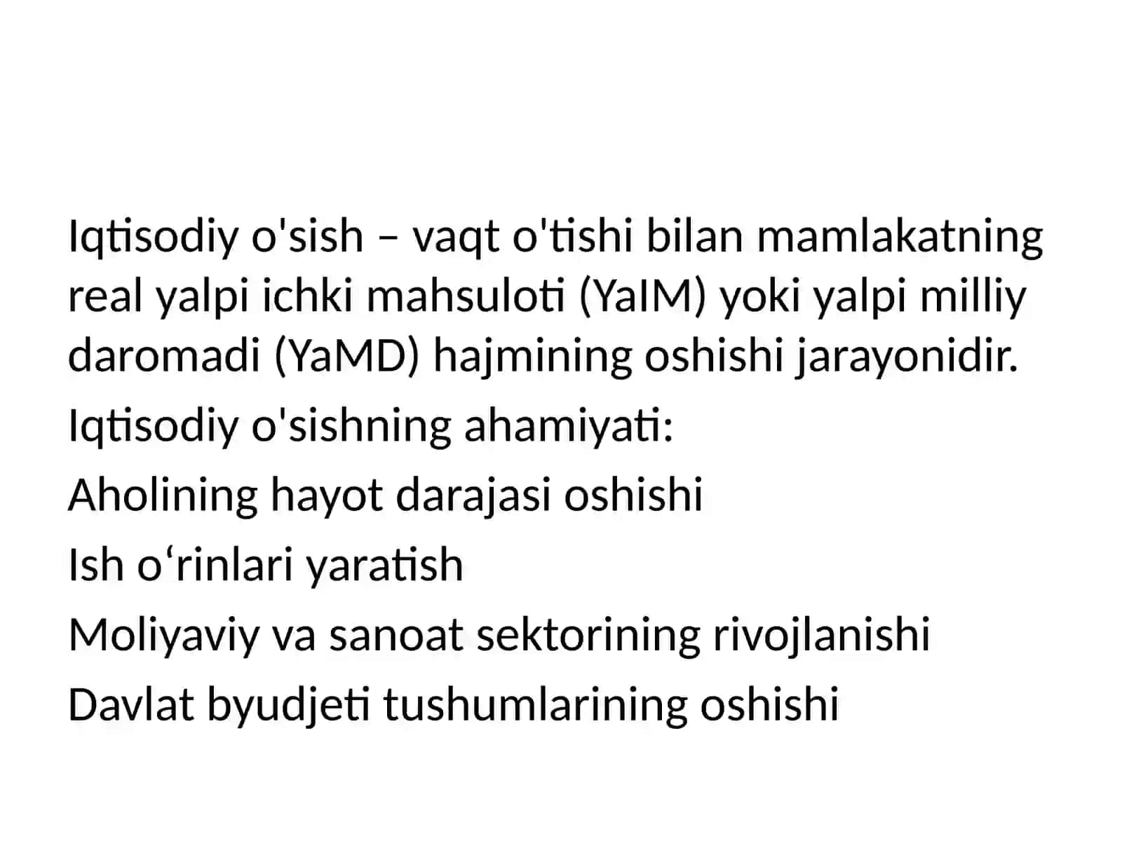 Iqtisodiyo'sish va milliy boylik tushunchalari 4
