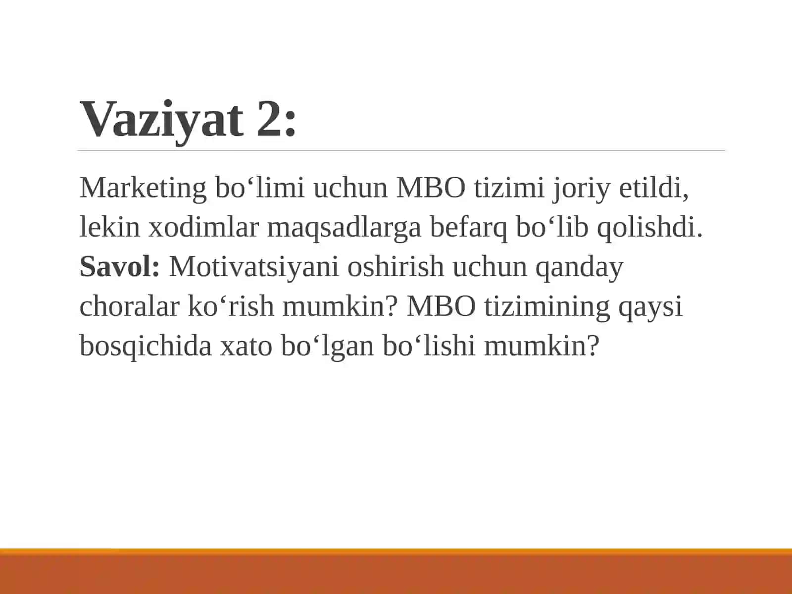 STRATEGIK VA TAKTIK REJALASHTIRISH, muammoli vaziyatlar, biznes o‘yini va trening mashg‘ulotlari 4