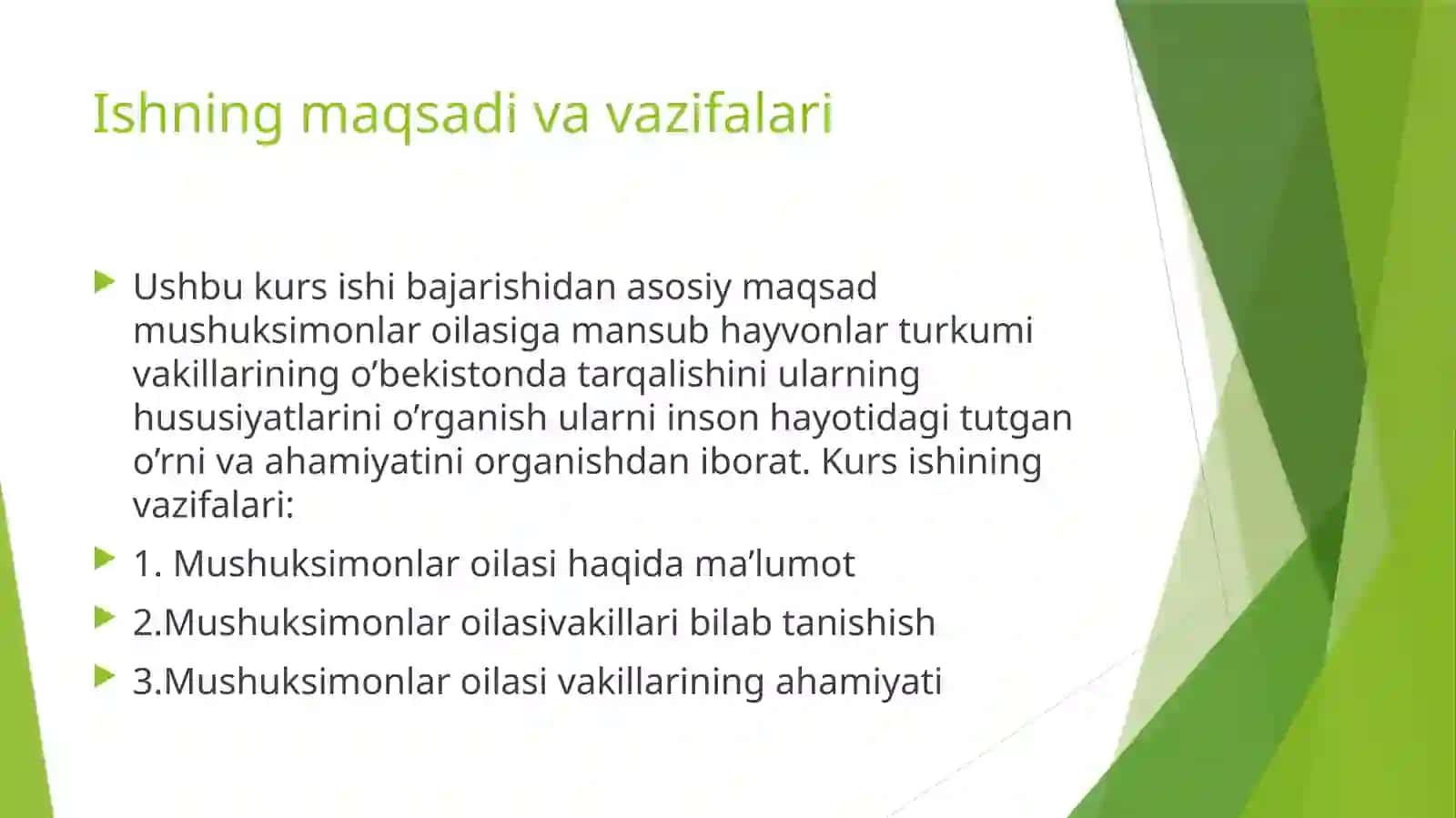Samadov Ulug'bekning zoologiya fanidan kurs ishi 4