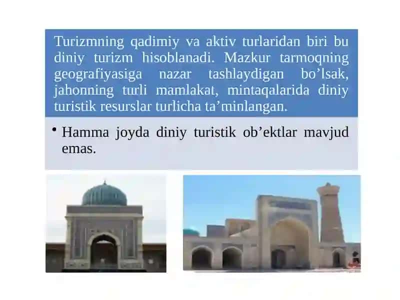 MINTAQALARDA ZIYORAT TURIZMI MARKAZLARI 4
