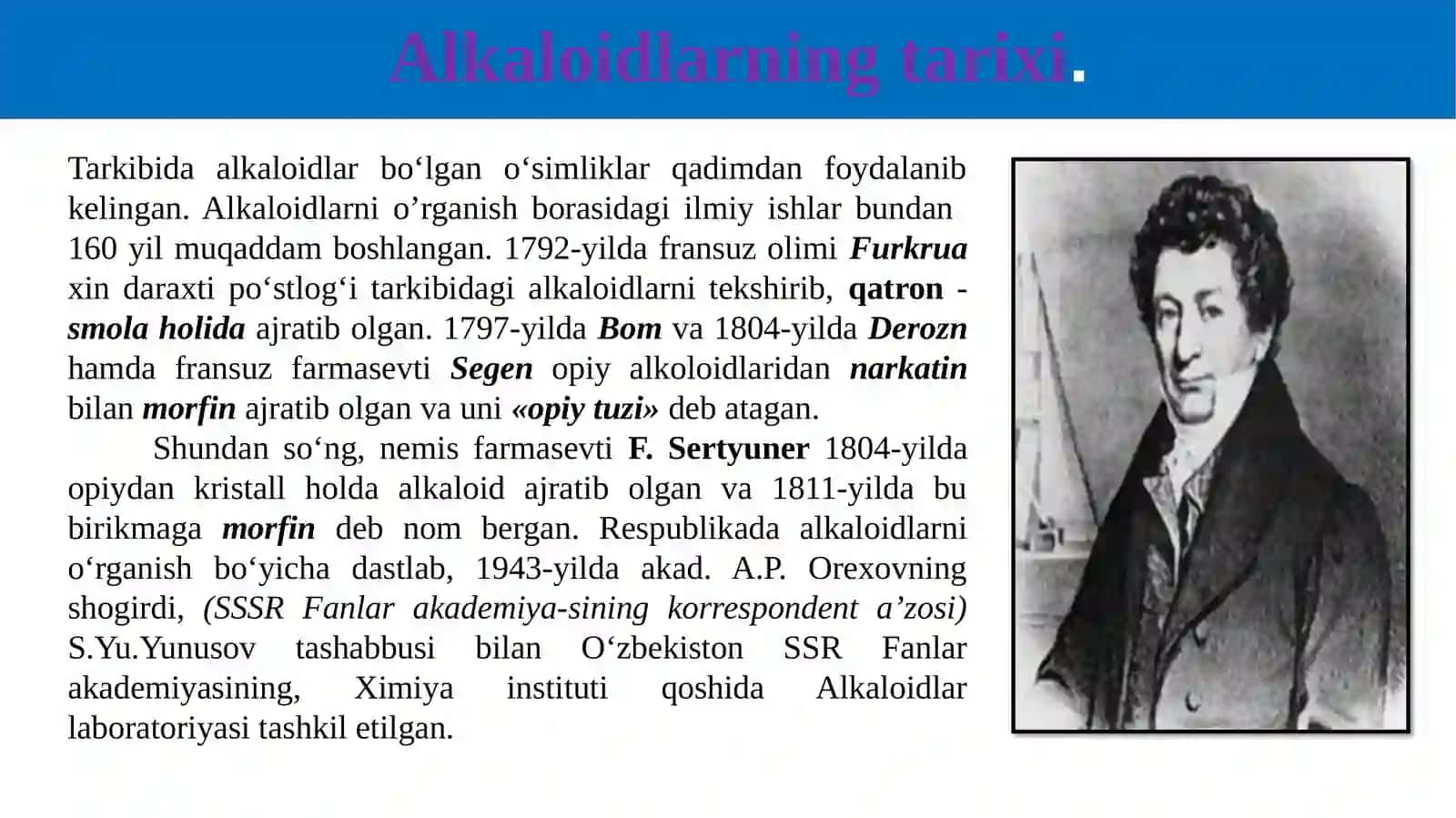 Alkaloidlar saqlovchi dorivor o'simliklar 4